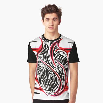 Abstract Bloody Heart T-Shirt