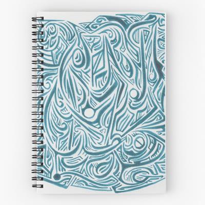 Abstract Blue Drawing