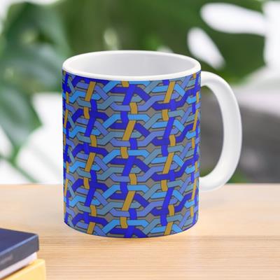 Blue and Gold Knotwork