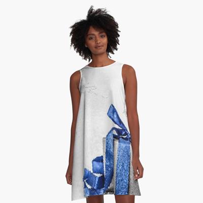 Blue and Silver Christmas Gift