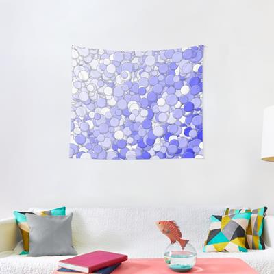 Blue and White Bubbles