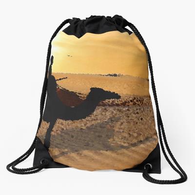 Camel Rider in the Desert