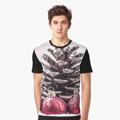 Christmas Baubles and Pine Cone