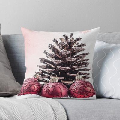 Christmas Baubles and Pine Cone
