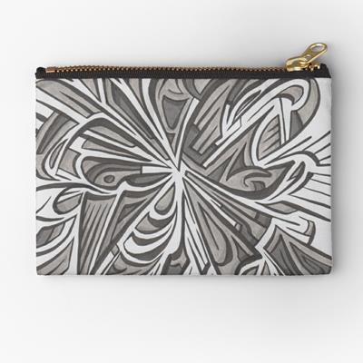 Exploding Grey Abstract Design