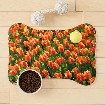 Field of Orange Tulips