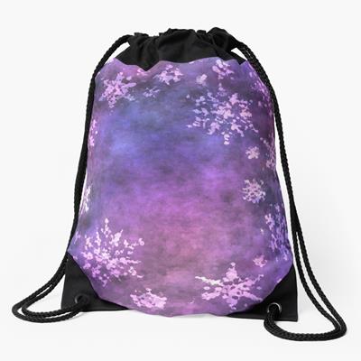 Glittering Purple Snowflakes