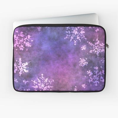 Glittering Purple Snowflakes