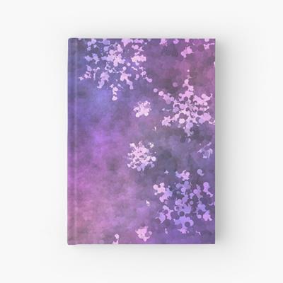 Glittering Purple Snowflakes