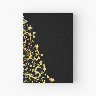 Gold on Black Stylized Christmas Tree