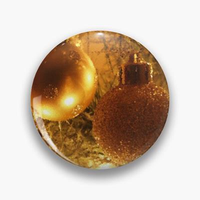Golden Christmas Bulbs