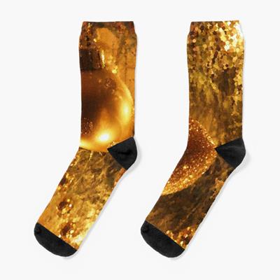 Golden Christmas Bulbs