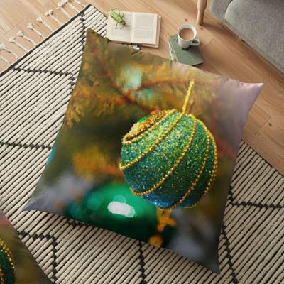 Green and Gold Christmas Baubles