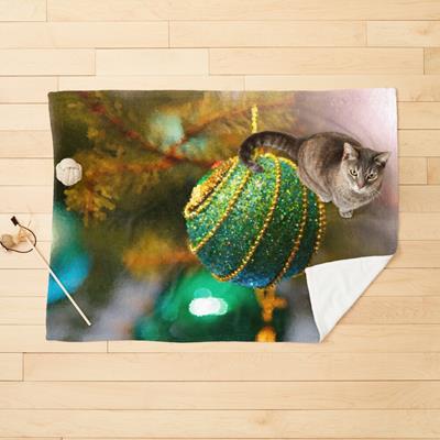 Green and Gold Christmas Baubles