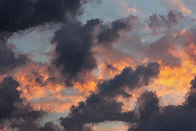 Impressionistic Storm Clouds at Sunrise