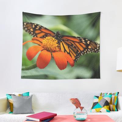Monarch Butterfly and Flower