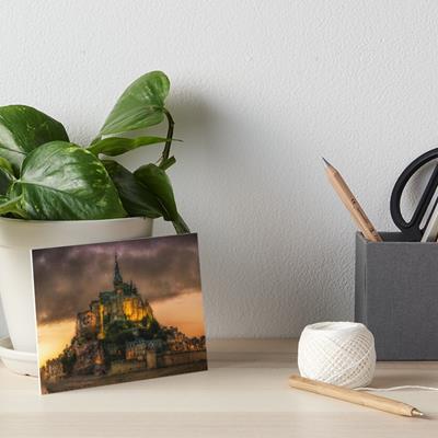 Mont St Michel Under Stormy Skies