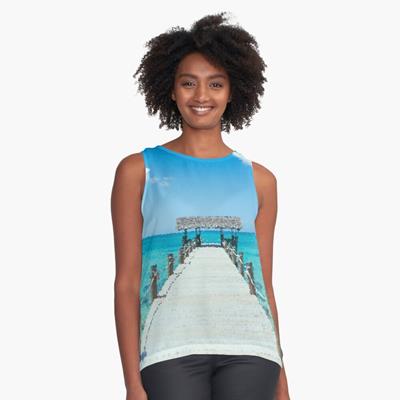 Pier Over Blue Sea