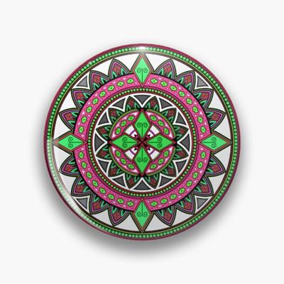 Pink and Green Mandala