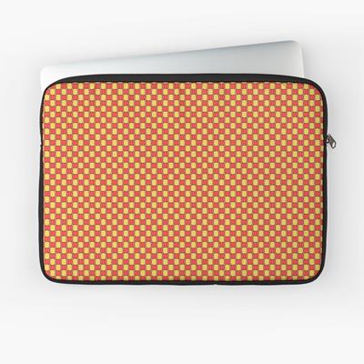 Red and Yellow Eye-Burning Fabric Pattern