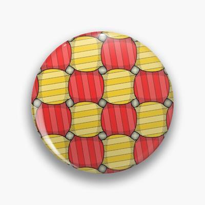 Red and Yellow Eye-Burning Fabric Pattern
