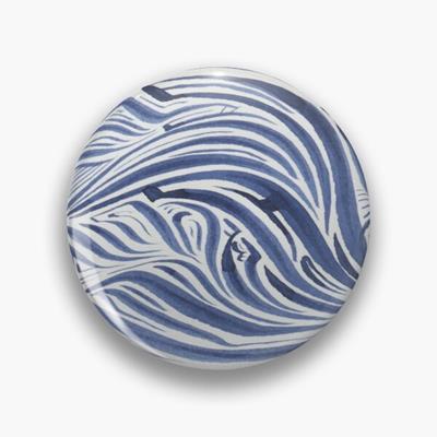 Rich Abstract Line Art in Dark Blue
