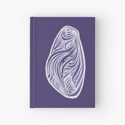 Rich Abstract Line Art in Dark Purple