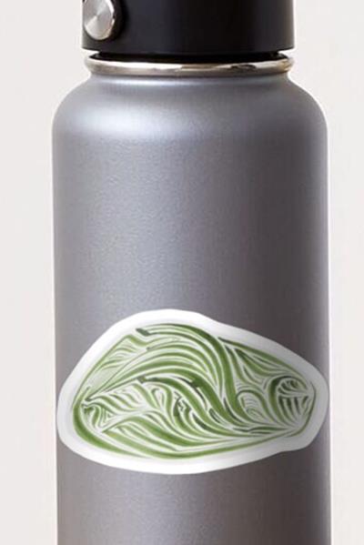 Rich Abstract Line Art in Green