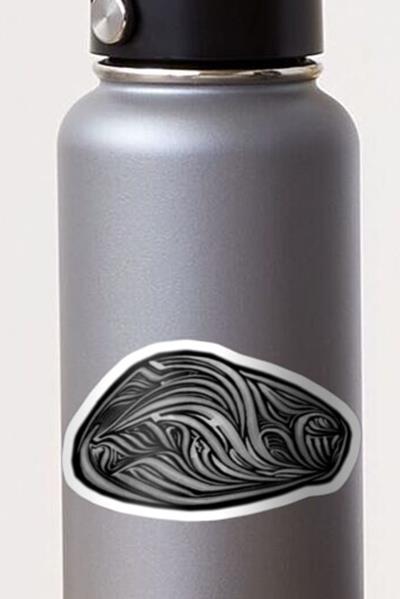 Rich Abstract Line Art in White on Black