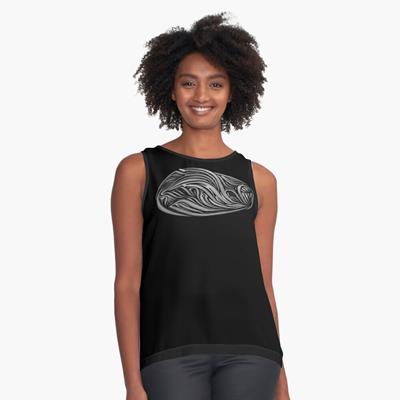 Rich Abstract Line Art in White on Black