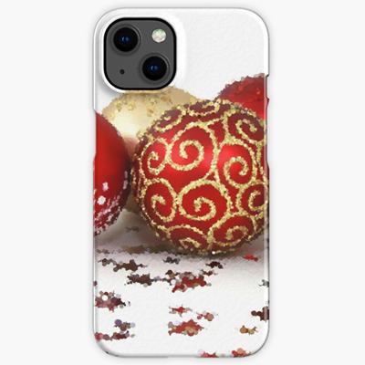 Row of Christmas Ornaments