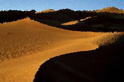 Sand Dunes in Shadow