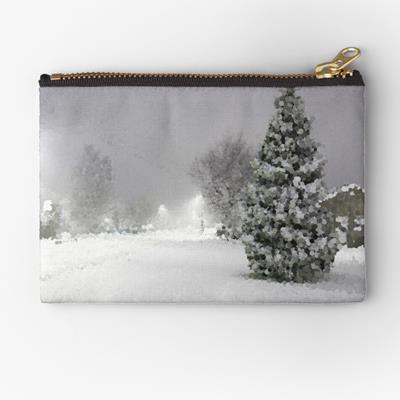 Small Town Under Snow