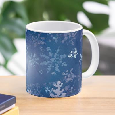 Snowy Blue Christmas Background