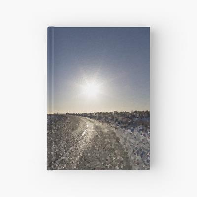Sun Over Icy Road