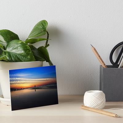 Sunset Over Smooth Water