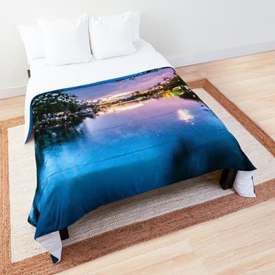 Sunset Over Still Water