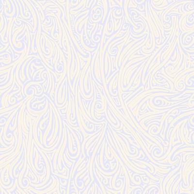 Swirling Abstract Line Art in Pale Lavender