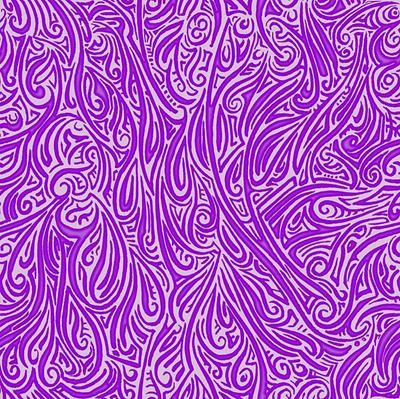 Swirling Abstract Line Art in Pink and Purple