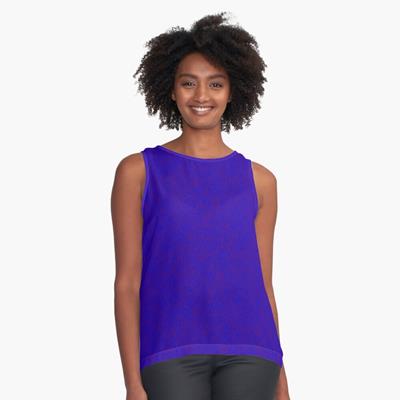Swirling Abstract Line Art in Purple on Blue