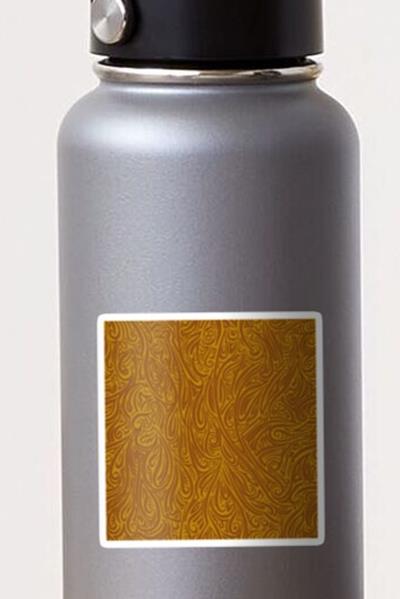 Swirling Abstract Line Art in Shades of Brown