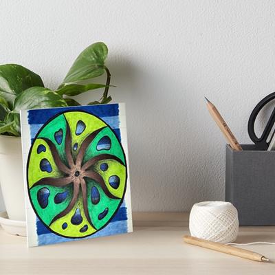 Swirling Blues and Greens