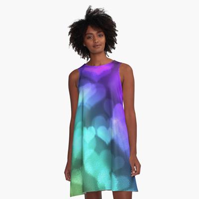 Trippy Colorful Hearts