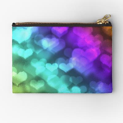 Trippy Colorful Hearts