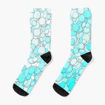 Turquoise and White Bubbles