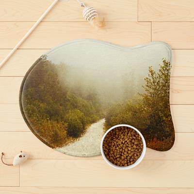 White Gravel Path Into Fog