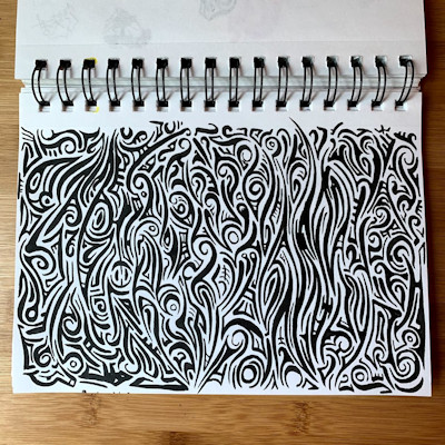 Hand drawn abstract sketch